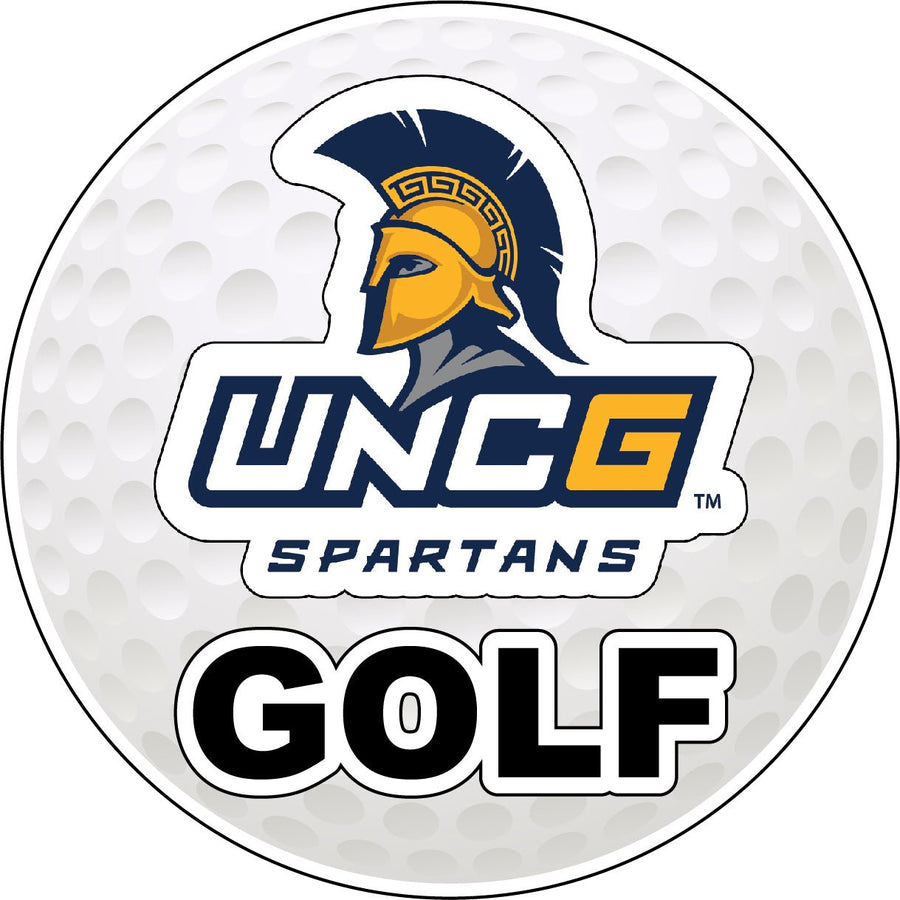 North Carolina Greensboro Spartans 4-Inch Round Golf NCAA Fairway Fervor Vinyl Decal Sticker Image 1