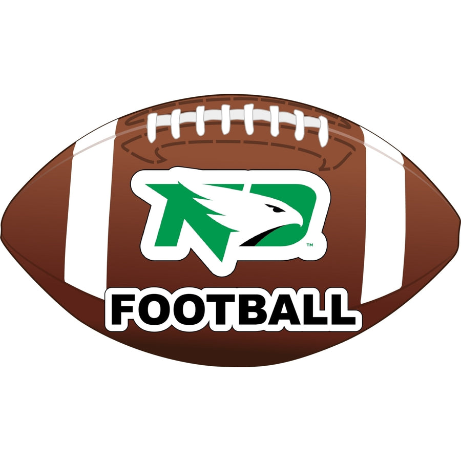 North Dakota Fighting Hawks 4-Inch Round Football NCAA Gridiron Glory Vinyl Decal Sticker Image 1