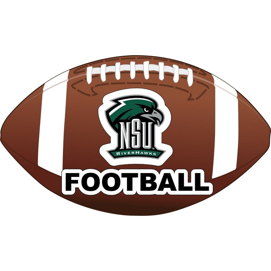 Northeastern State University Riverhawks 4-Inch Round Football NCAA Gridiron Glory Vinyl Decal Sticker Image 1