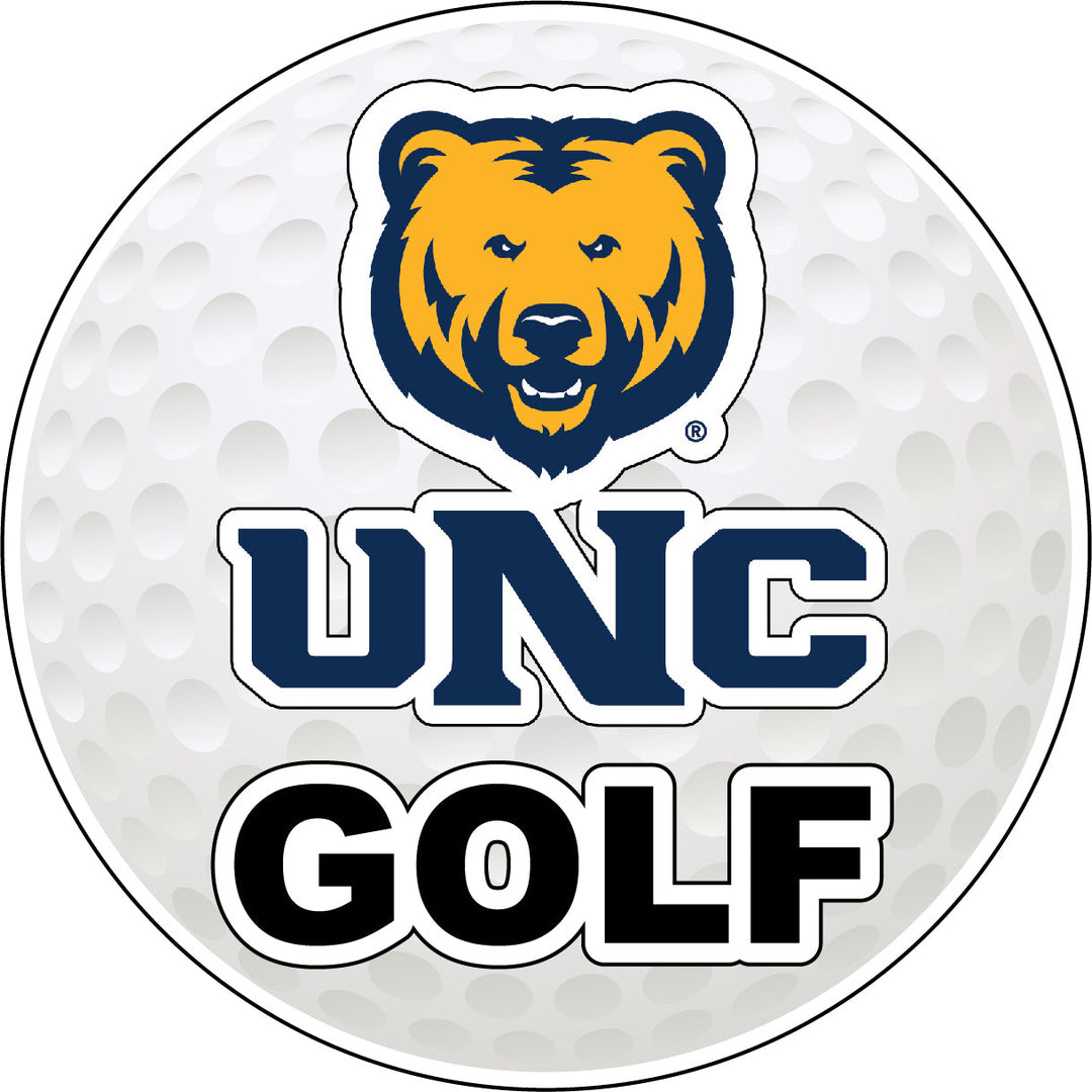 Northern Colorado Bears 4-Inch Round Golf NCAA Fairway Fervor Vinyl Decal Sticker Image 1