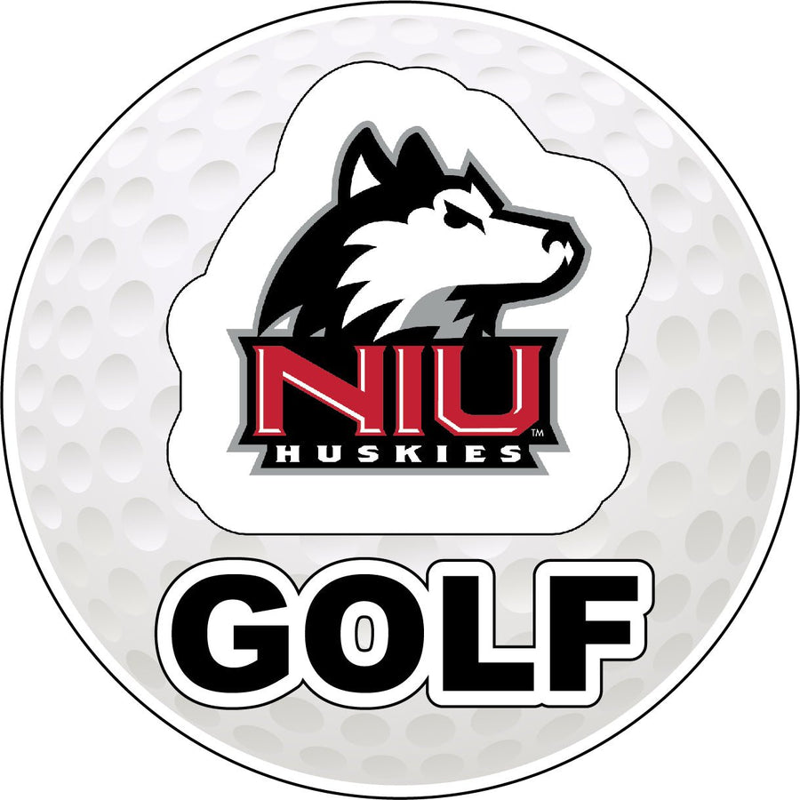 Northern Illinois Huskies 4-Inch Round Golf NCAA Fairway Fervor Vinyl Decal Sticker Image 1