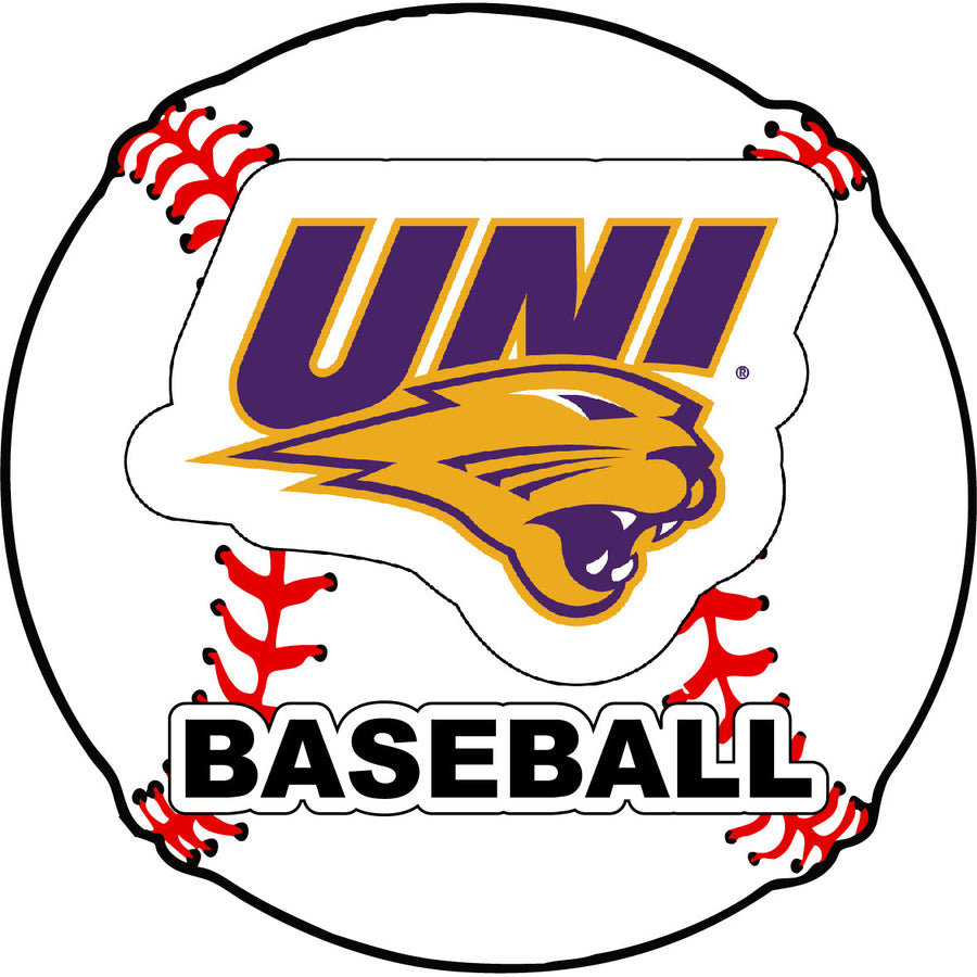 Northern Iowa Panthers 4-Inch Round Baseball NCAA Passion Vinyl Decal Sticker Image 1