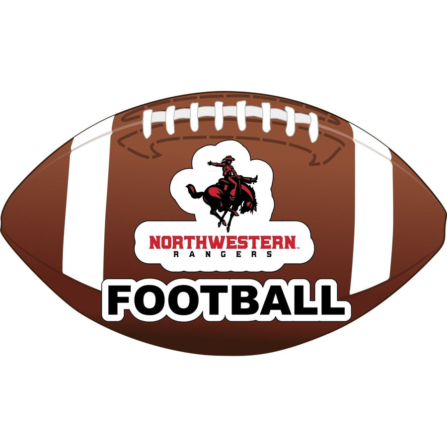 Northwestern Oklahoma State University 4-Inch Round Football NCAA Gridiron Glory Vinyl Decal Sticker Image 1