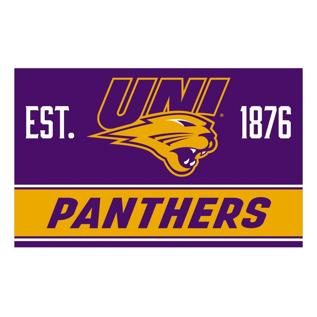 Northern Iowa Panthers Wood Sign with Frame Image 1