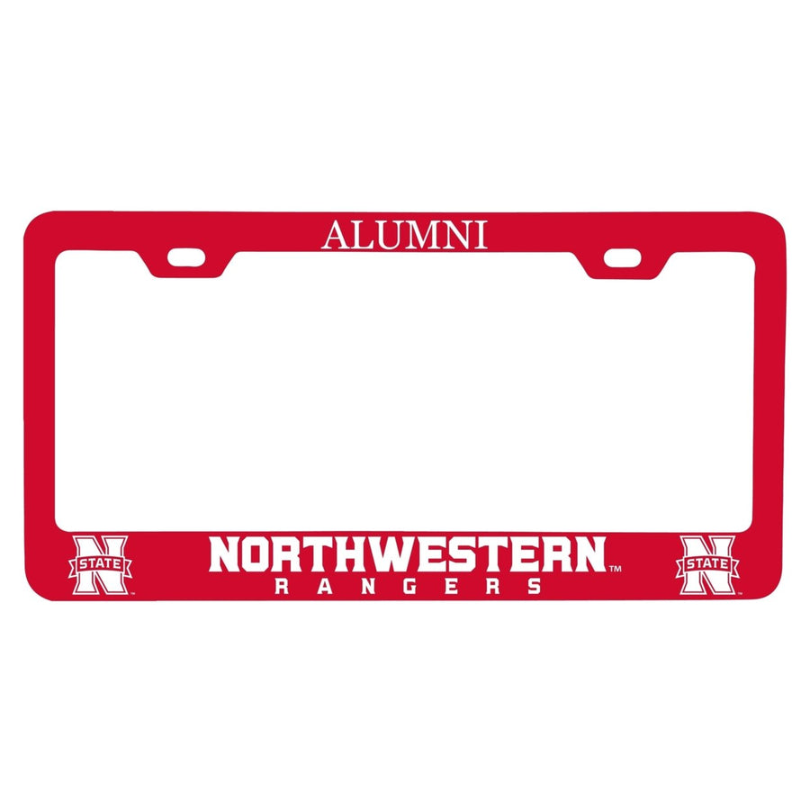 NCAA Northwestern Oklahoma State University Alumni License Plate Frame - Colorful Heavy Gauge Metal, Officially Licensed Image 1