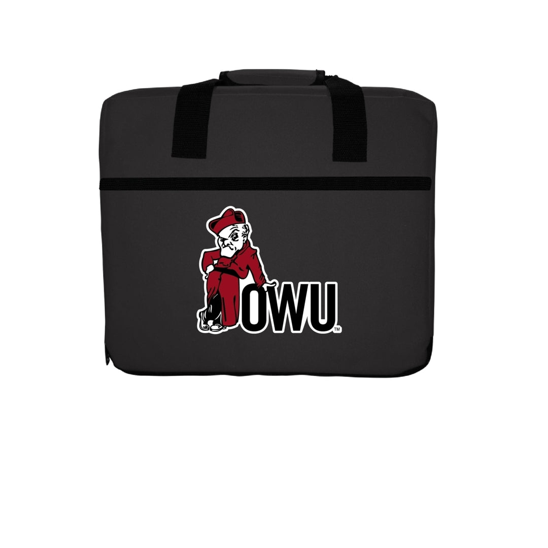 NCAA Ohio Wesleyan University Ultimate Fan Seat Cushion  Versatile Comfort for Game Day and Beyond Image 1