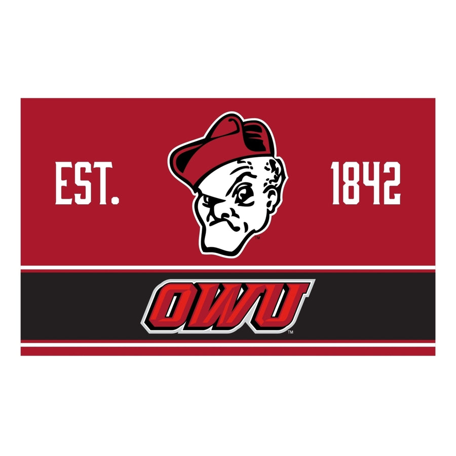 Ohio Wesleyan University Wood Sign with Frame Image 1