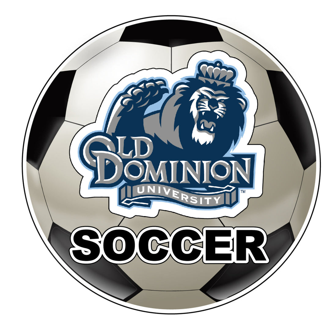 Old Dominion Monarchs 4-Inch Round Soccer Ball NCAA Soccer Passion Vinyl Sticker Image 1