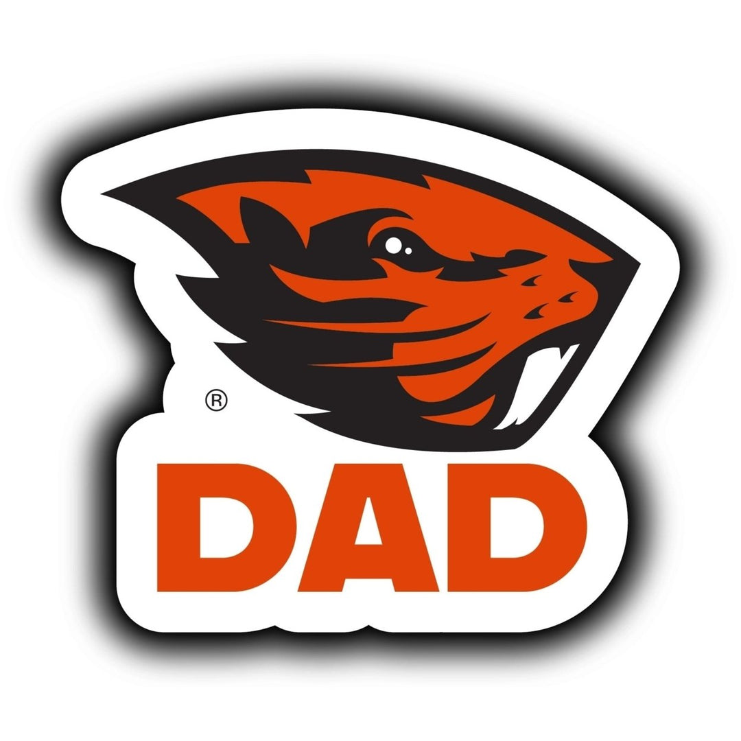 Oregon State Beavers 4-Inch Proud Dad NCAA - Durable School Spirit Vinyl Decal Perfect Image 1