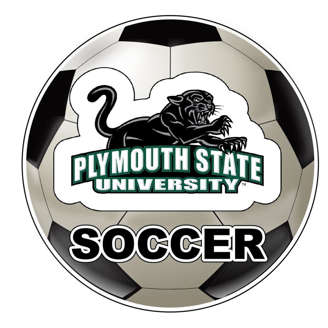 Plymouth State University 4-Inch Round Soccer Ball NCAA Soccer Passion Vinyl Sticker Image 1