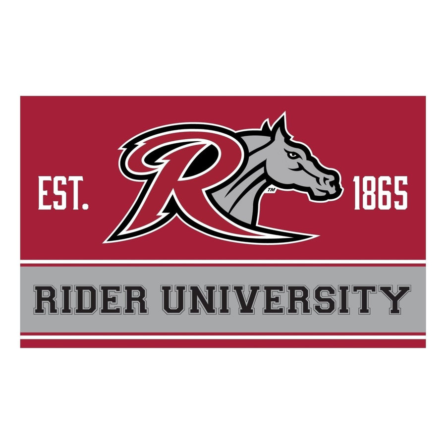 Rider University Broncs Wood Sign with Frame Image 1