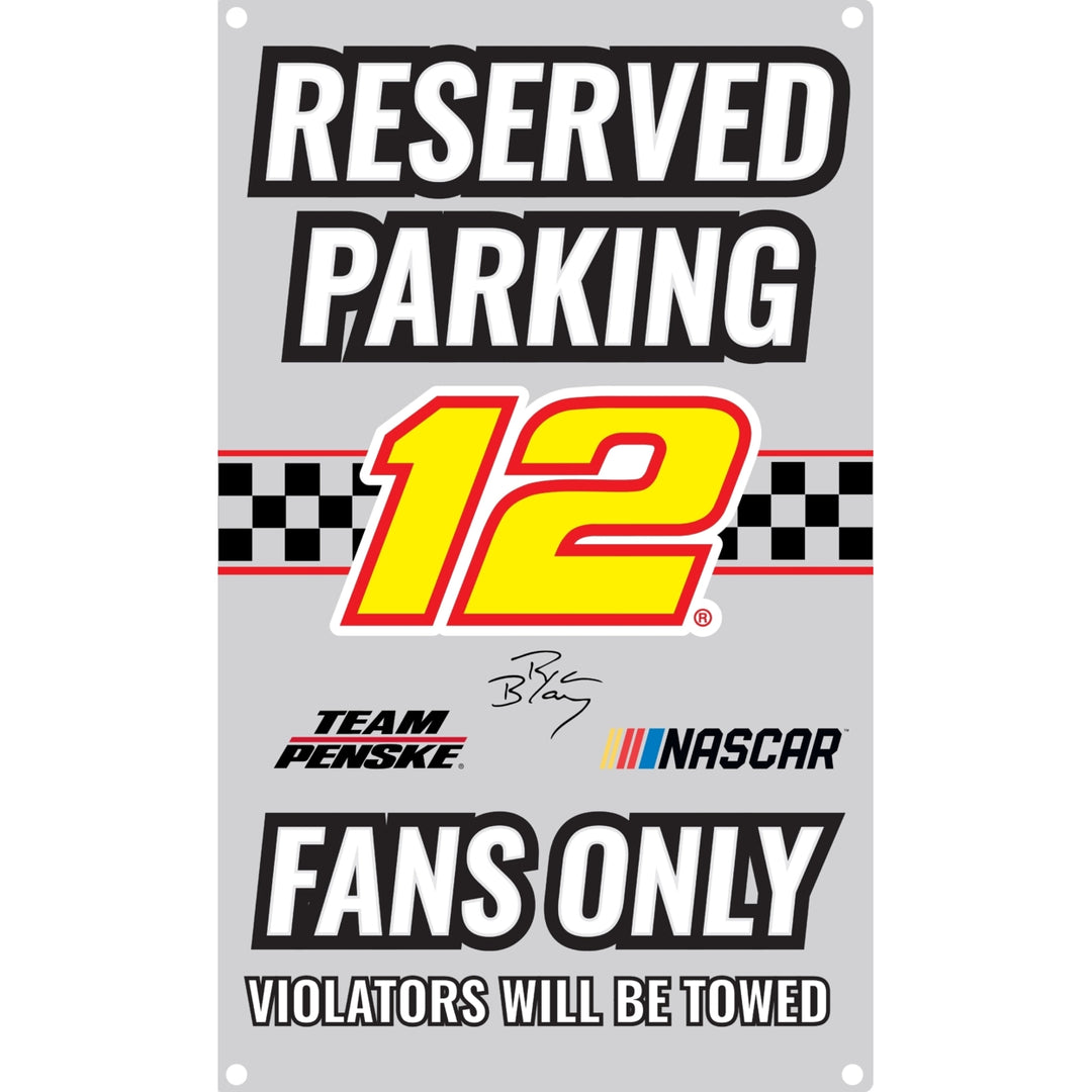 R and R Imports Ryan Blaney 12 Metal Sign for 2020 Image 1