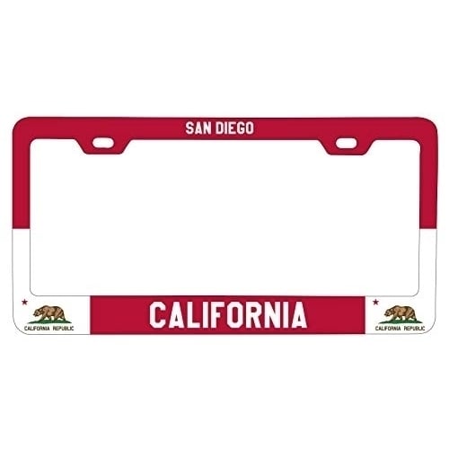 R and R Imports San Diego California Metal License Plate Frame Image 1