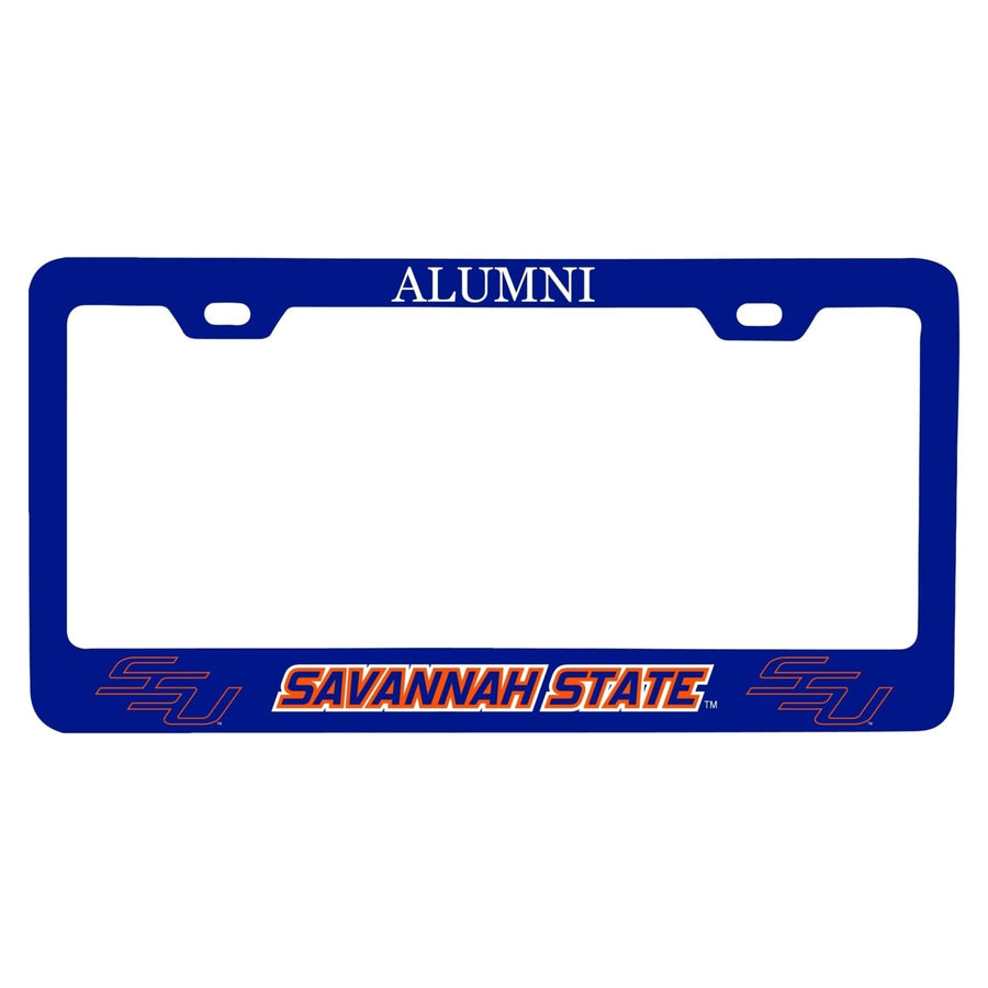 NCAA Savannah State University Alumni License Plate Frame - Colorful Heavy Gauge Metal, Officially Licensed Image 1