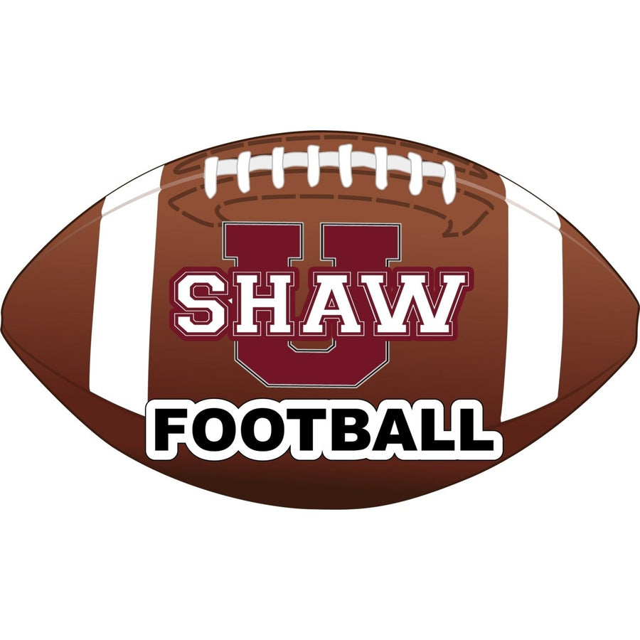 Shaw University Bears 4-Inch Round Football NCAA Gridiron Glory Vinyl Decal Sticker Image 1