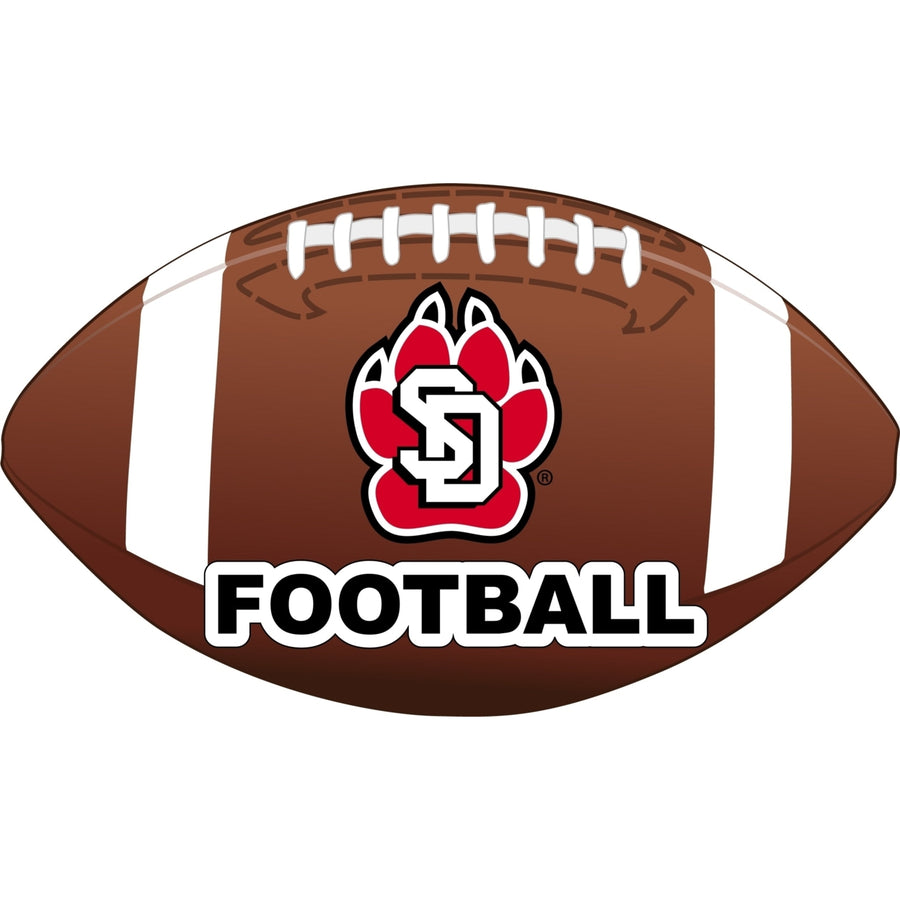 South Dakota Coyotes 4-Inch Round Football NCAA Gridiron Glory Vinyl Decal Sticker Image 1