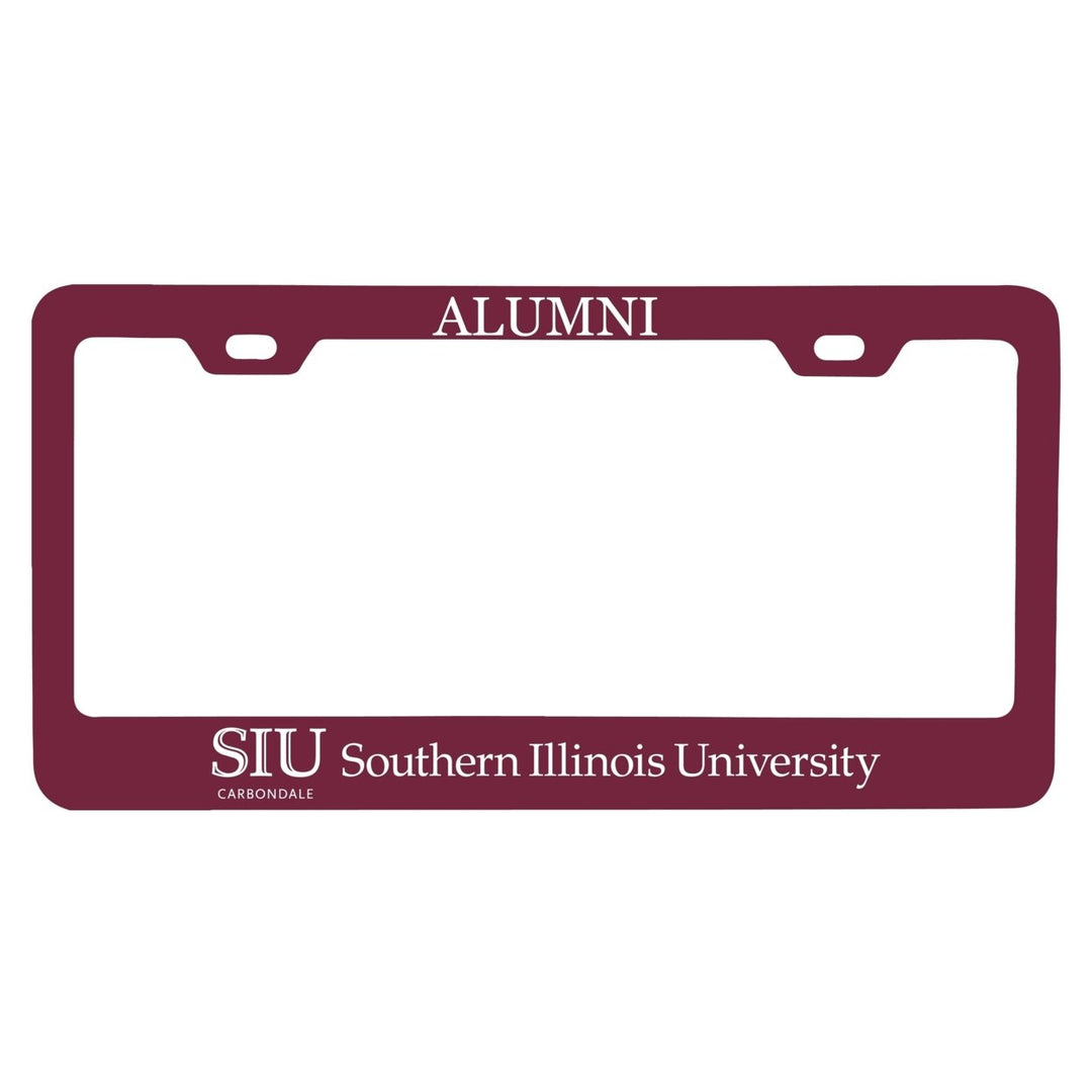 NCAA Southern Illinois Salukis Alumni License Plate Frame - Colorful Heavy Gauge Metal, Officially Licensed Image 1