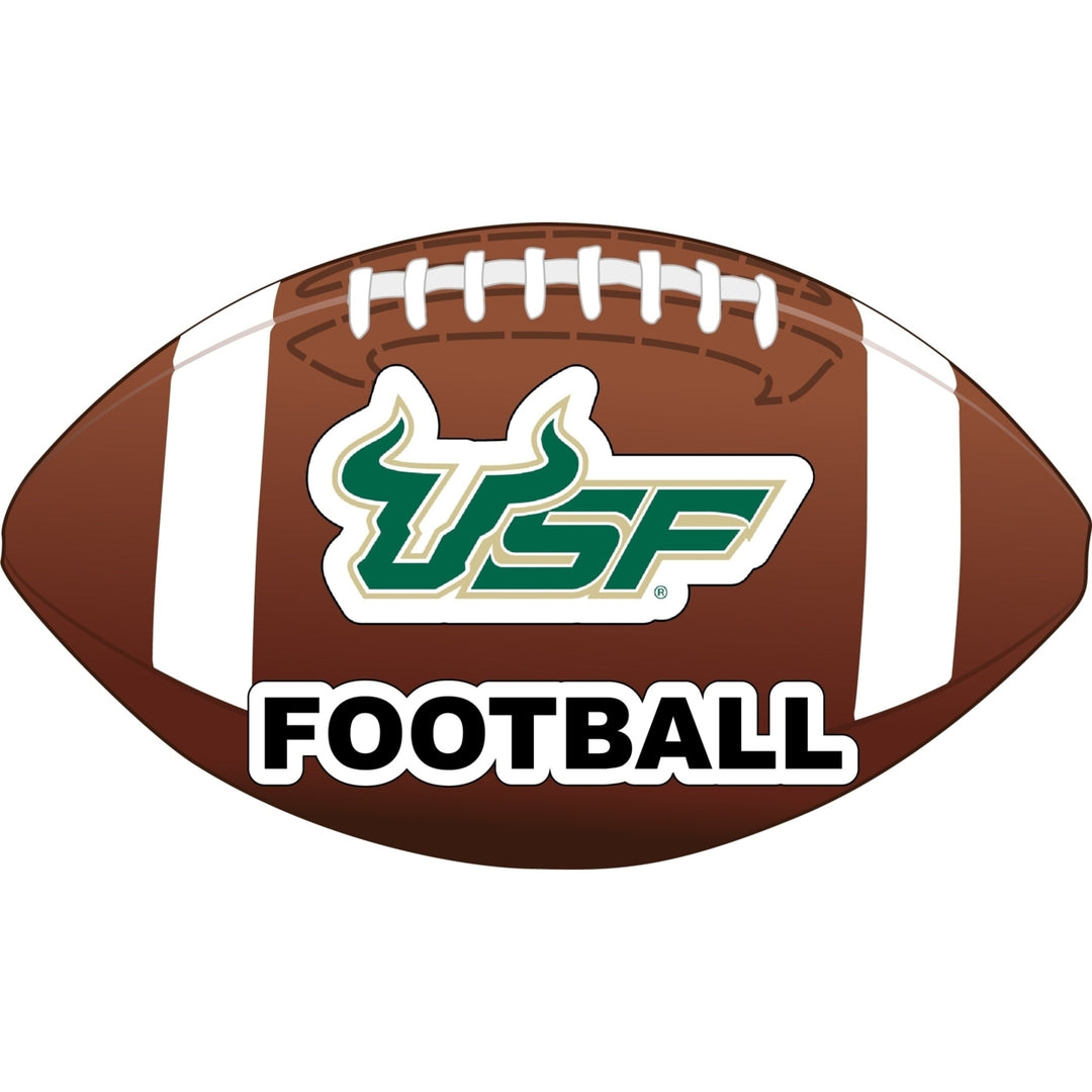 South Florida Bulls 4-Inch Round Football NCAA Gridiron Glory Vinyl Decal Sticker Image 1