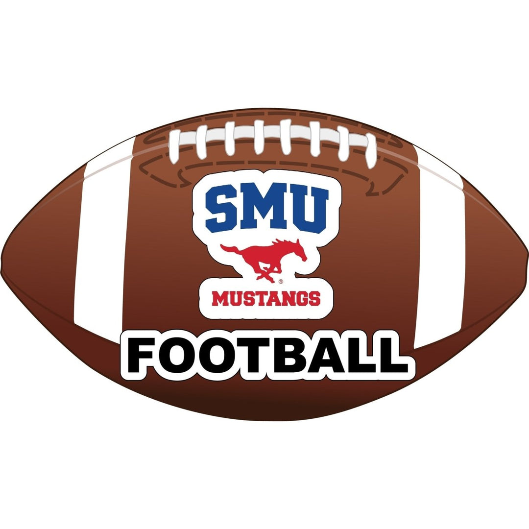 Southern Methodist University 4-Inch Round Football NCAA Gridiron Glory Vinyl Decal Sticker Image 1