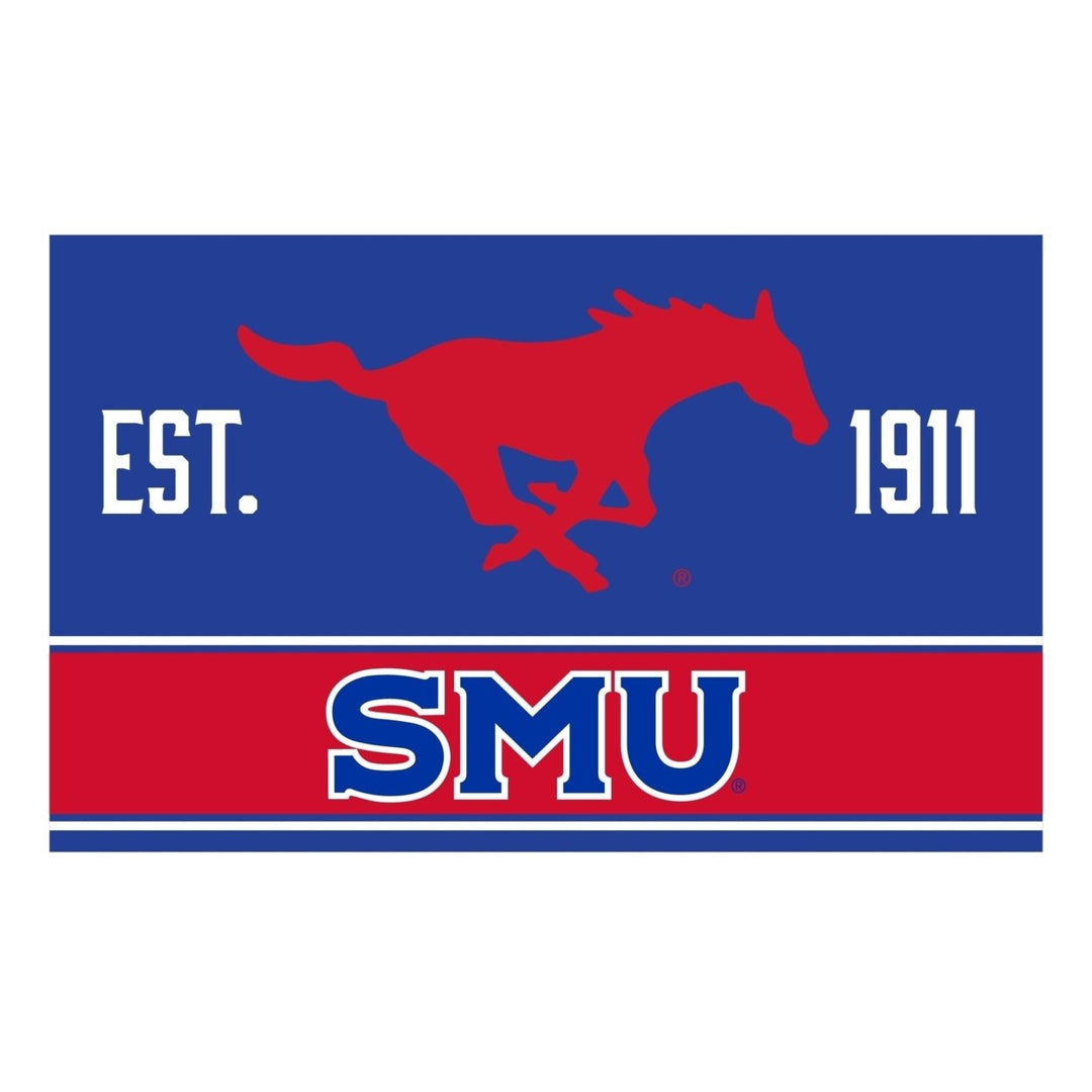 Southern Methodist University Wood Sign with Frame Image 1