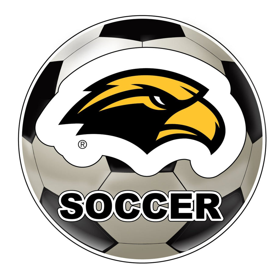 Southern Mississippi Golden Eagles 4-Inch Round Soccer Ball NCAA Soccer Passion Vinyl Sticker Image 1