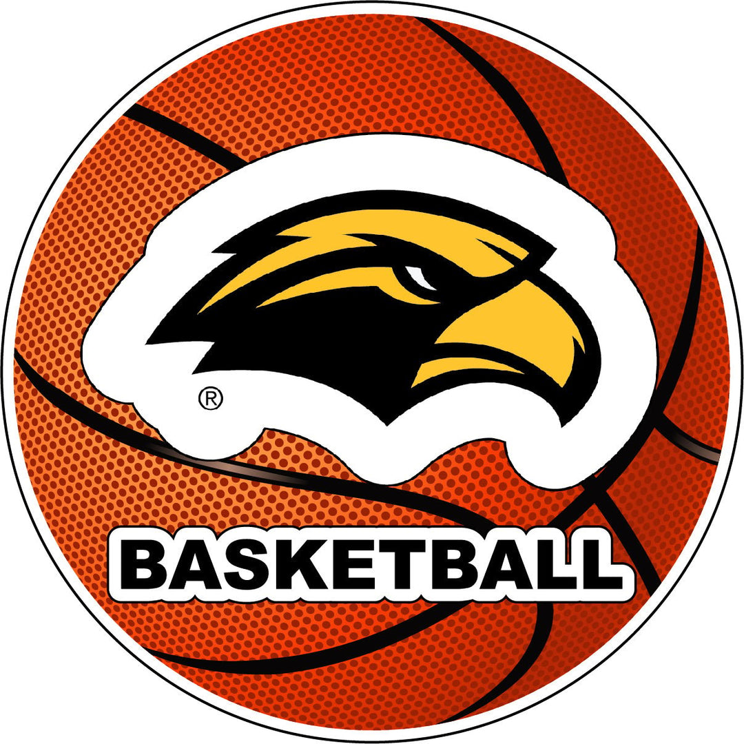 Southern Mississippi Golden Eagles 4-Inch Round Basketball NCAA Hoops Pride Vinyl Decal Sticker Image 1