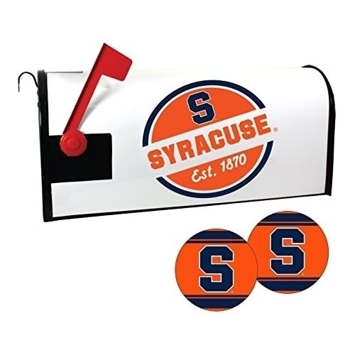 R and R Imports Syracuse Orange Magnetic Mailbox Cover and Sticker Set Image 1