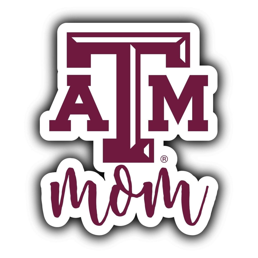 Texas AandM Aggies 4-Inch Proud Mom NCAA - Durable School Spirit Vinyl Decal Perfect Image 1