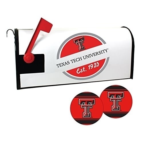 R and R Imports Texas Tech Red Raiders Magnetic Mailbox Cover and Sticker Set Image 1