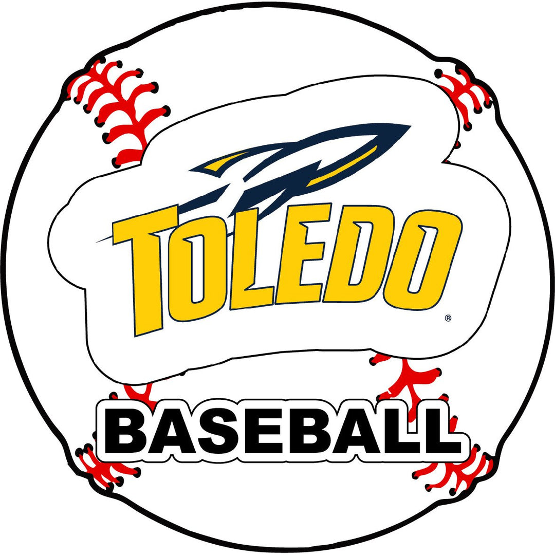 Toledo Rockets 4-Inch Round Baseball NCAA Passion Vinyl Decal Sticker Image 1