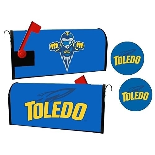 Toledo Rockets NCAA Officially Licensed Mailbox Cover and Sticker Set Image 1