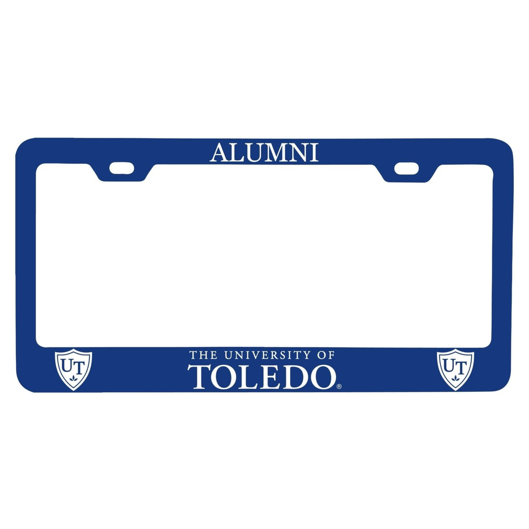 NCAA Toledo Rockets Alumni License Plate Frame - Colorful Heavy Gauge Metal, Officially Licensed Image 1