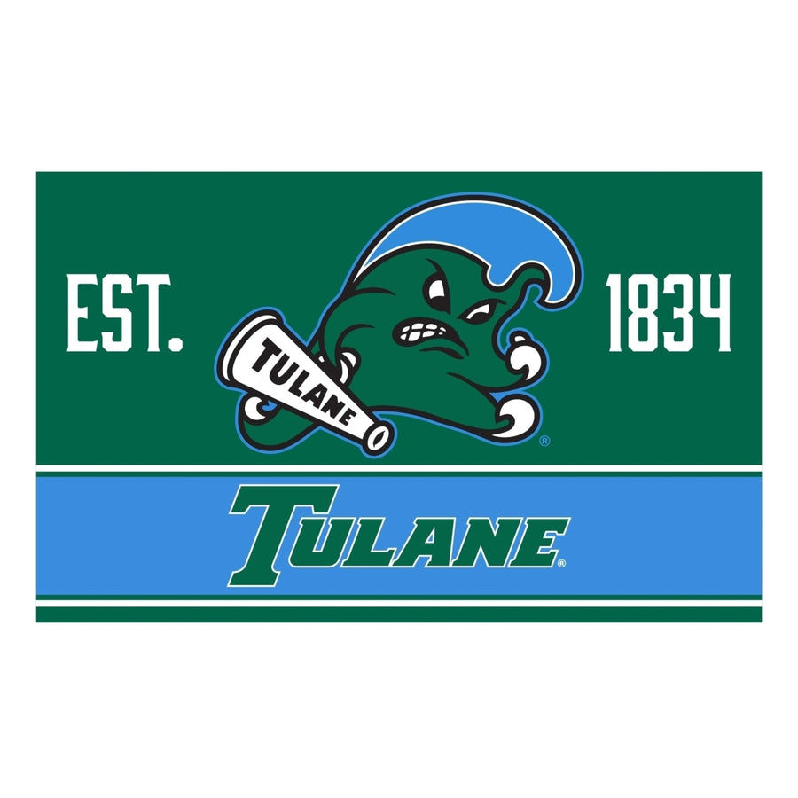 Tulane University Green Wave Wood Sign with Frame Image 1