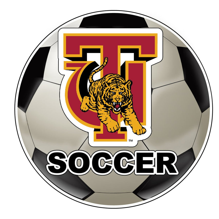 Tuskegee University 4-Inch Round Soccer Ball NCAA Soccer Passion Vinyl Sticker Image 1