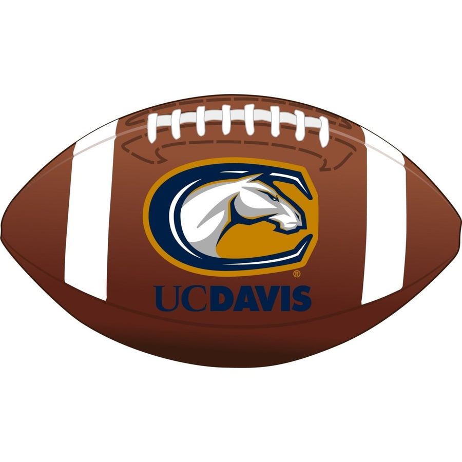 UC Davis Aggies 4-Inch Round Football NCAA Gridiron Glory Vinyl Decal Sticker Image 1