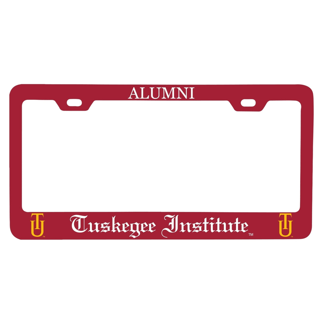 NCAA Tuskegee University Alumni License Plate Frame - Colorful Heavy Gauge Metal, Officially Licensed Image 1