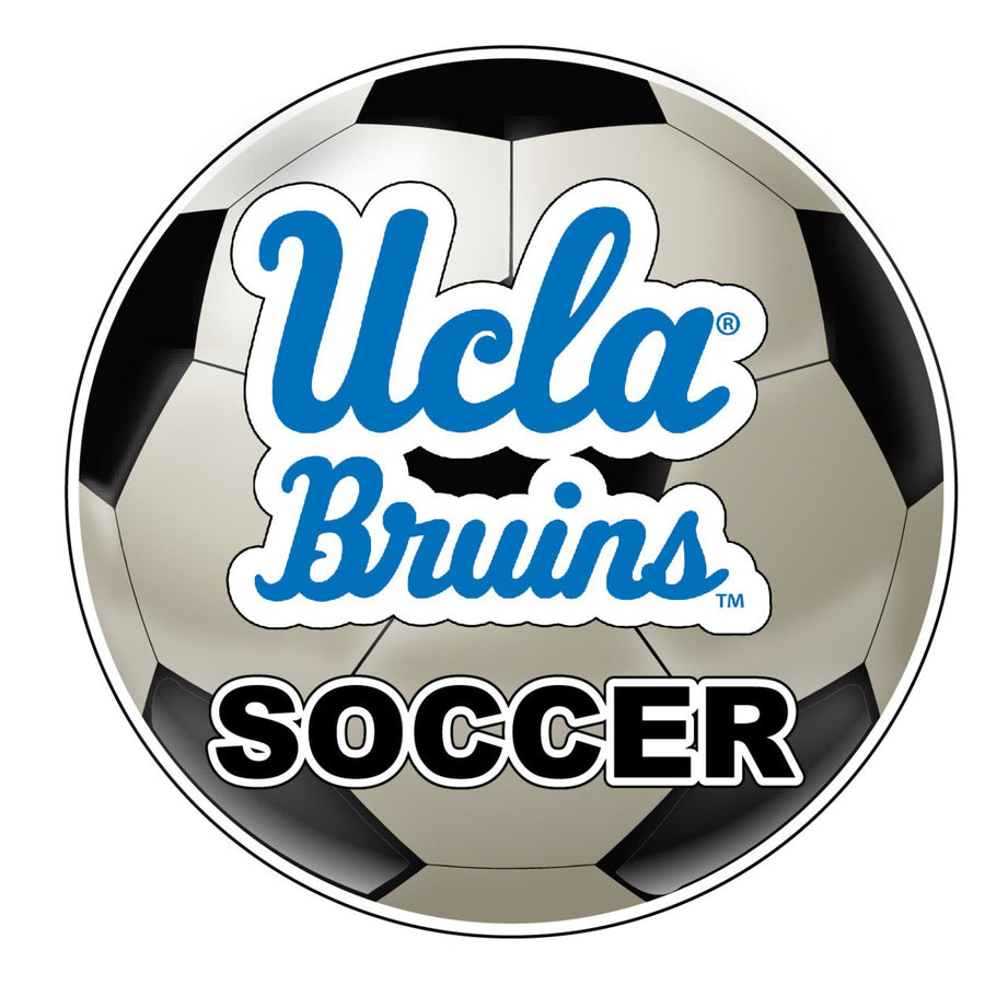 UCLA Bruins 4-Inch Round Soccer Ball NCAA Soccer Passion Vinyl Sticker Image 1