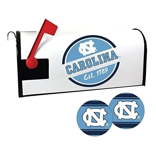 R and R Imports UNC Tar Heels Magnetic Mailbox Cover and Sticker Set Image 1