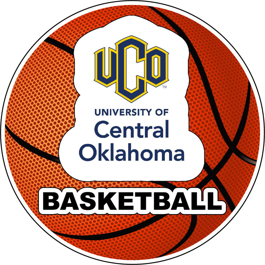 University of Central Oklahoma Bronchos 4-Inch Round Basketball NCAA Hoops Pride Vinyl Decal Sticker Image 1