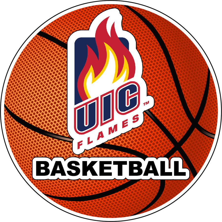 University of Illinois at Chicago 4-Inch Round Basketball NCAA Hoops Pride Vinyl Decal Sticker Image 1