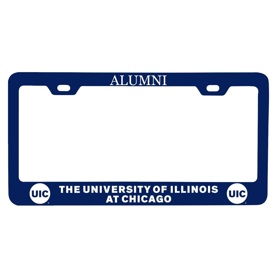 NCAA University of Illinois at Chicago Alumni License Plate Frame - Colorful Heavy Gauge Metal, Officially Licensed Image 1