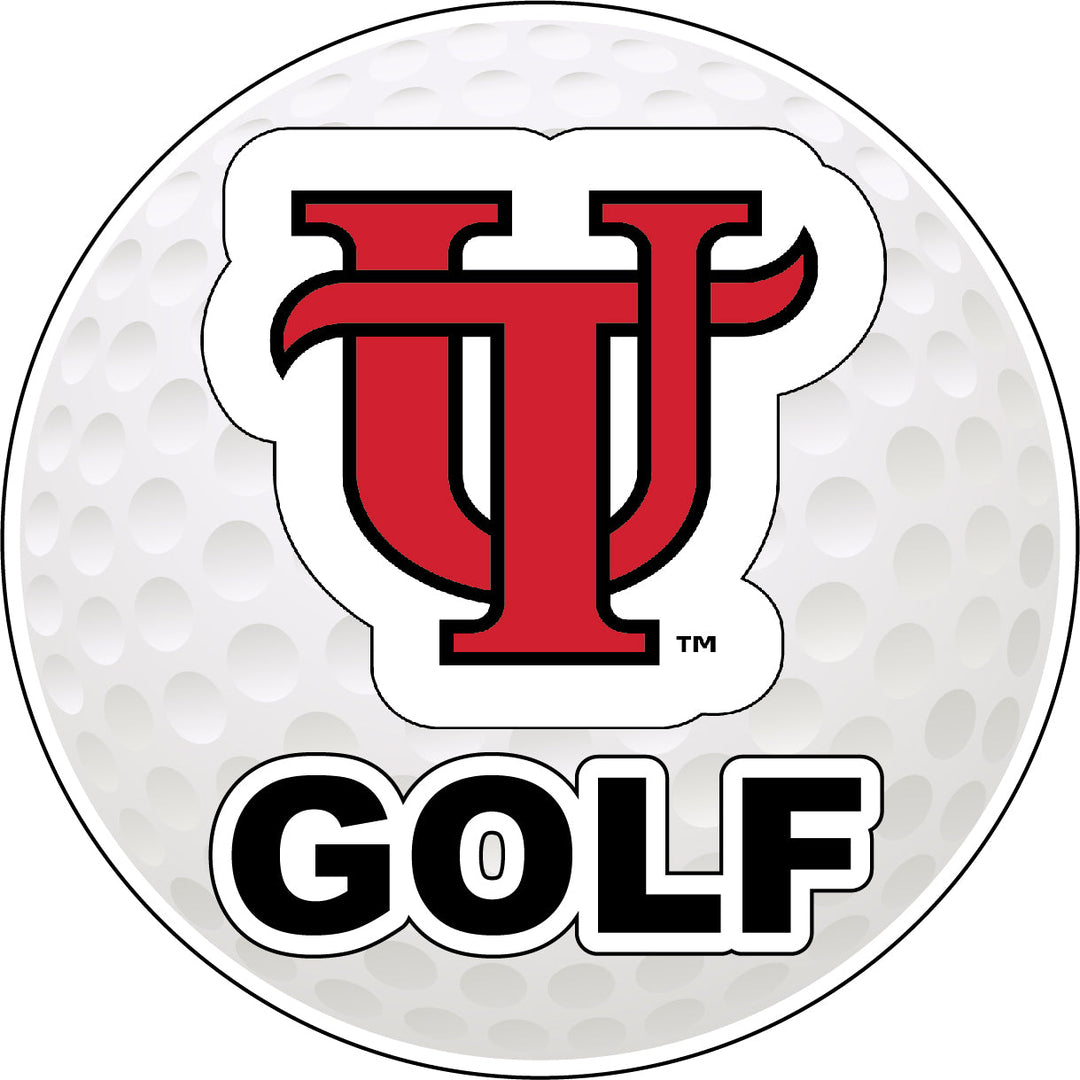 University of Tampa Spartans 4-Inch Round Golf NCAA Fairway Fervor Vinyl Decal Sticker Image 1