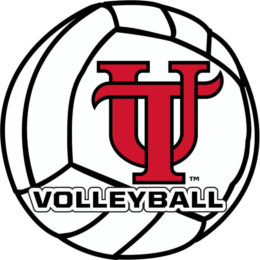 University of Tampa Spartans 4-Inch Round Volleyball NCAA Vinyl Decal Sticker for Fans, Students, and Alumni Image 1