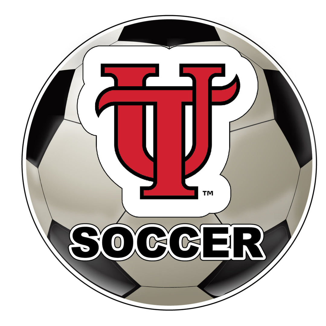 University of Tampa Spartans 4-Inch Round Soccer Ball NCAA Soccer Passion Vinyl Sticker Image 1