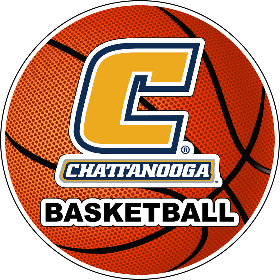 University of Tennessee at Chattanooga 4-Inch Round Basketball NCAA Hoops Pride Vinyl Decal Sticker Image 1