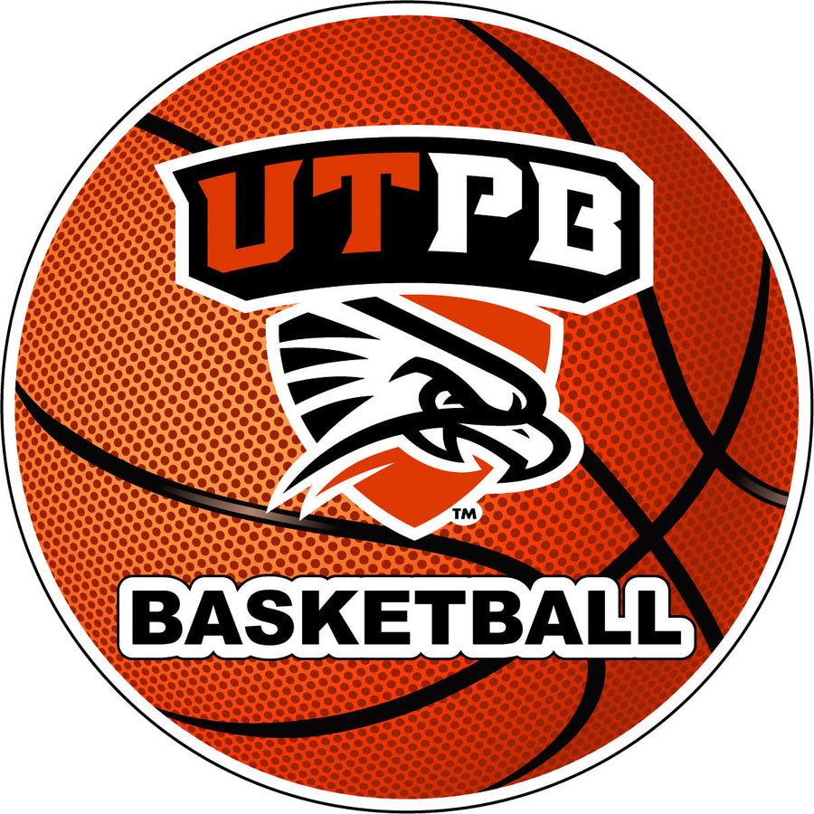 University of Texas of the Permian Basin 4-Inch Round Basketball NCAA Hoops Pride Vinyl Decal Sticker Image 1