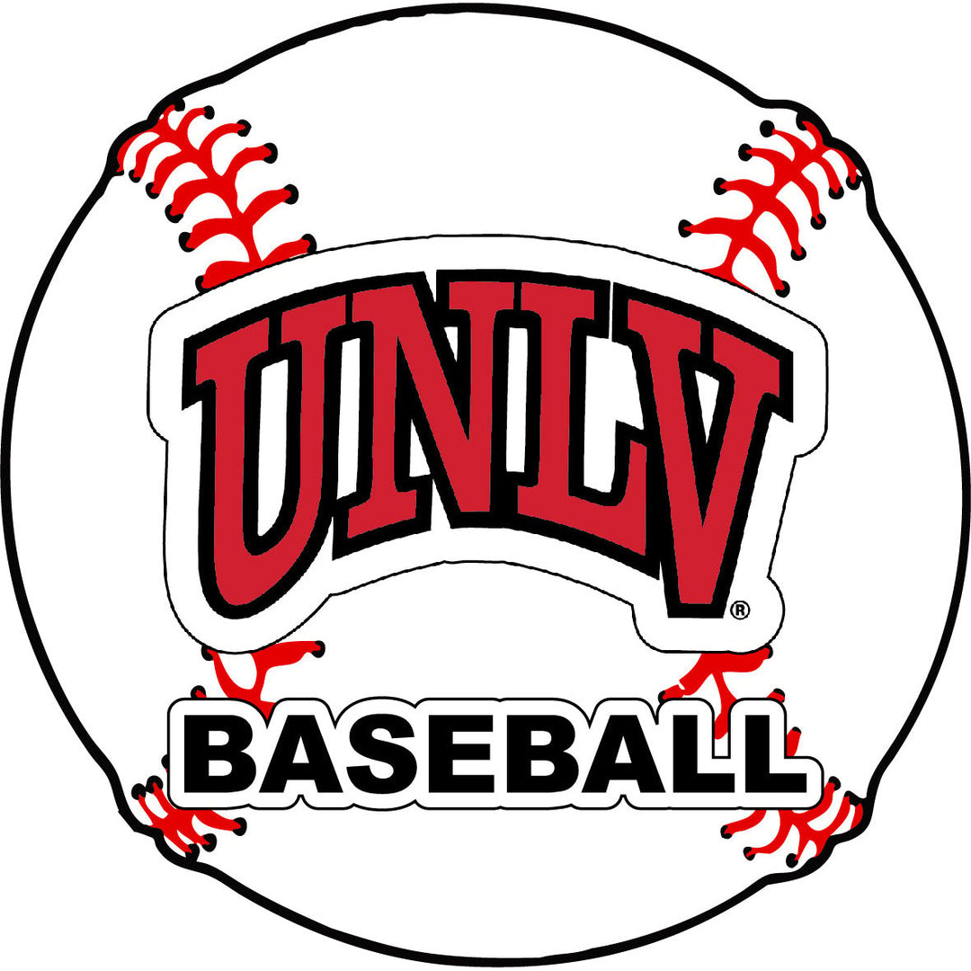 UNLV Rebels 4-Inch Round Baseball NCAA Passion Vinyl Decal Sticker Image 1