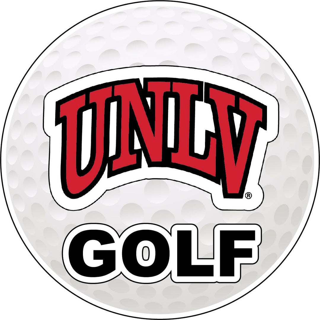 UNLV Rebels 4-Inch Round Golf NCAA Fairway Fervor Vinyl Decal Sticker Image 1