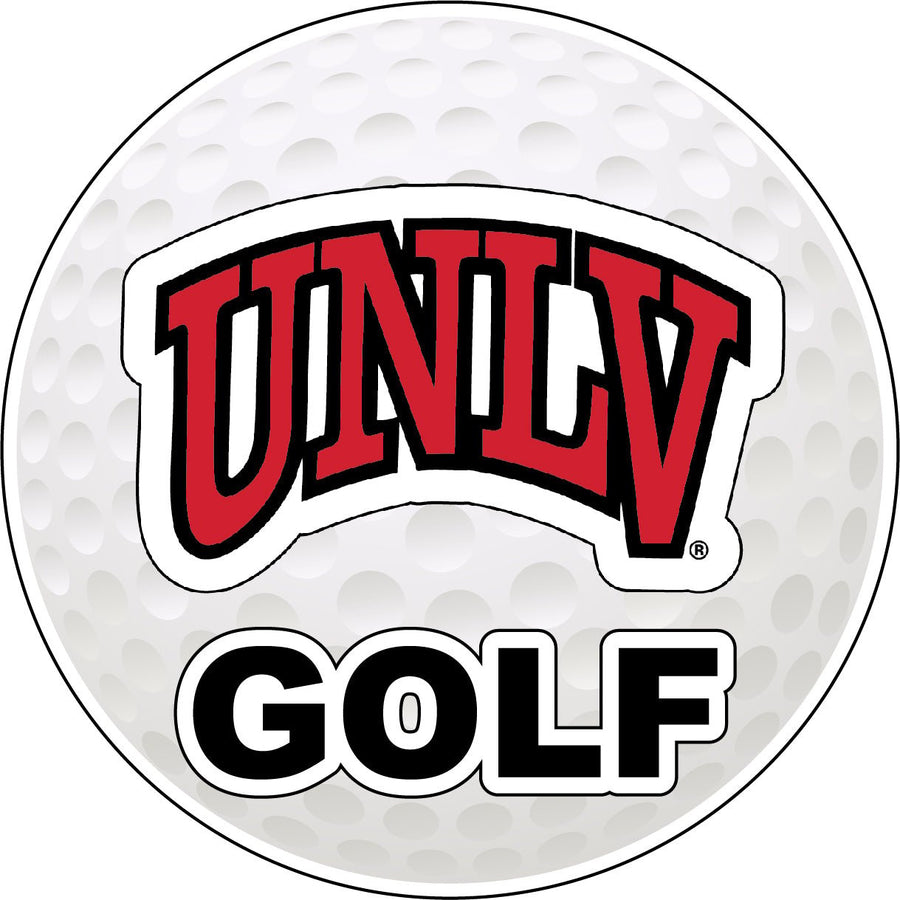 UNLV Rebels 4-Inch Round Golf NCAA Fairway Fervor Vinyl Decal Sticker Image 1