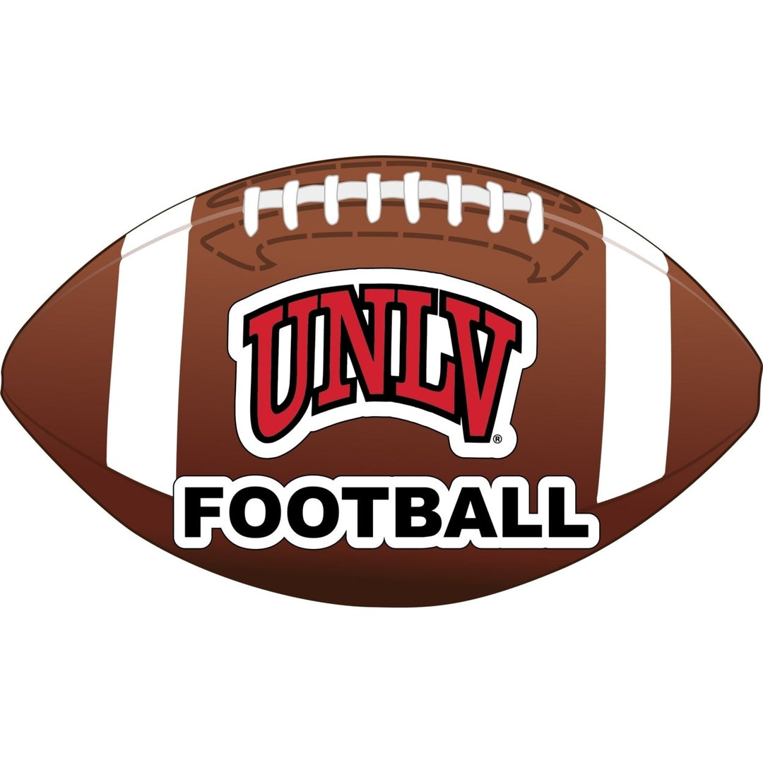 UNLV Rebels 4-Inch Round Football NCAA Gridiron Glory Vinyl Decal Sticker Image 1